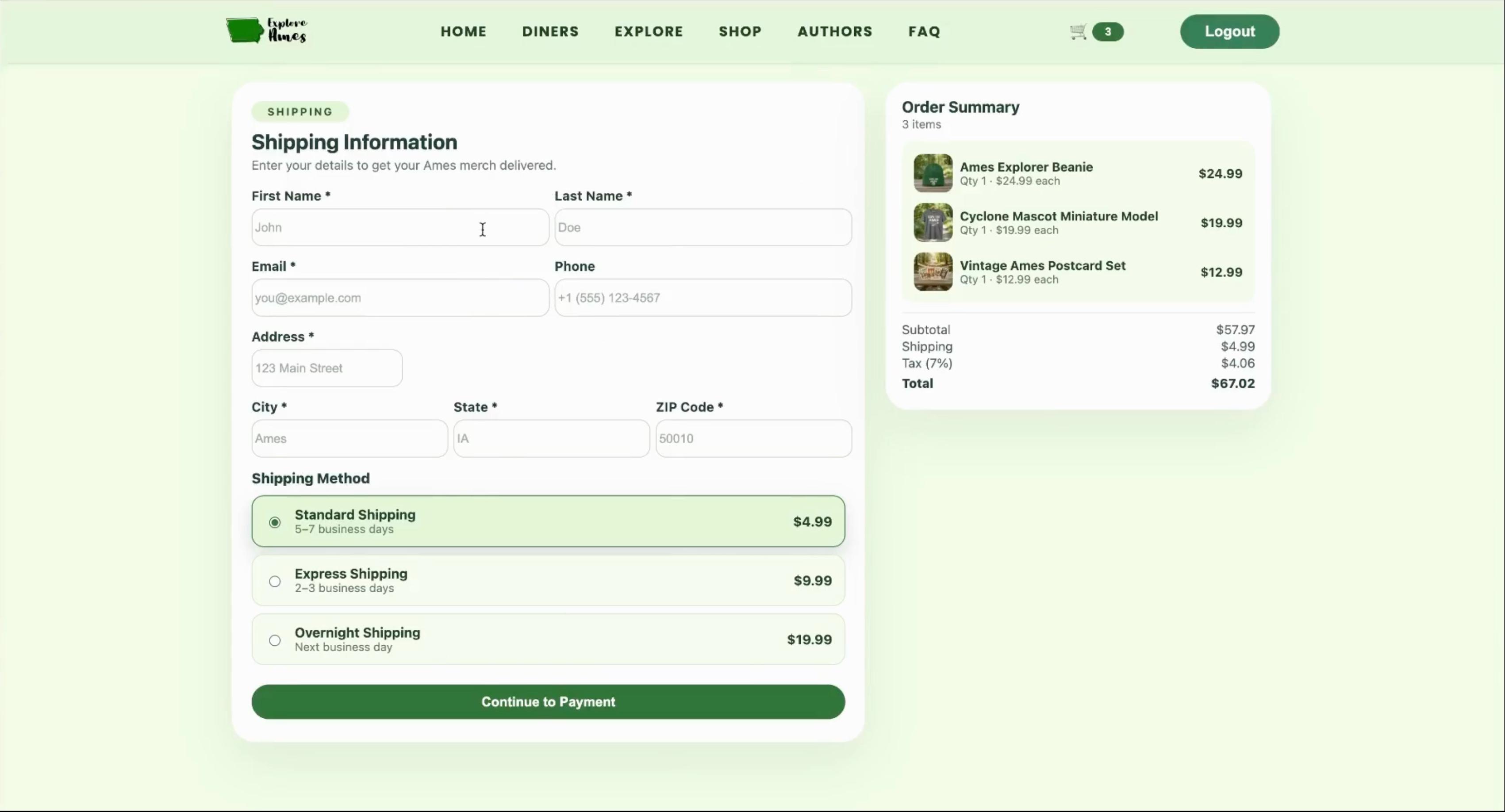 Explore Ames project screenshot 5